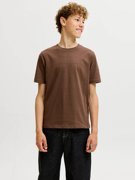 Jack & Jones Junior Star T-shirt brun pojke ungdom – 12237435
