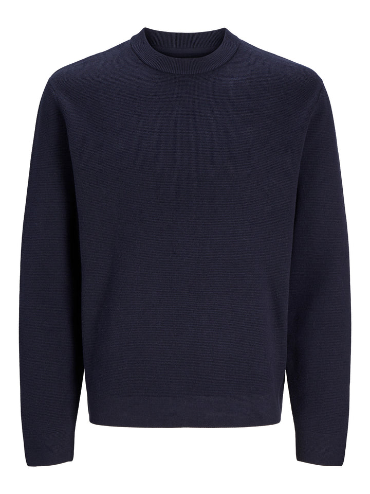 Jack & Jones Junior Milano mörkblå stickad tröja pojke ungdom – 12269289