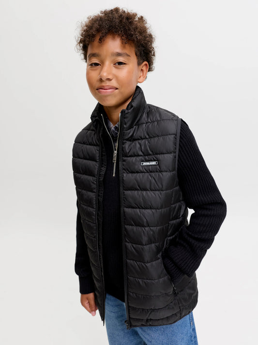 Jack & Jones Junior Elvis svart lättvadderad väst pojke ungdom – 12299452