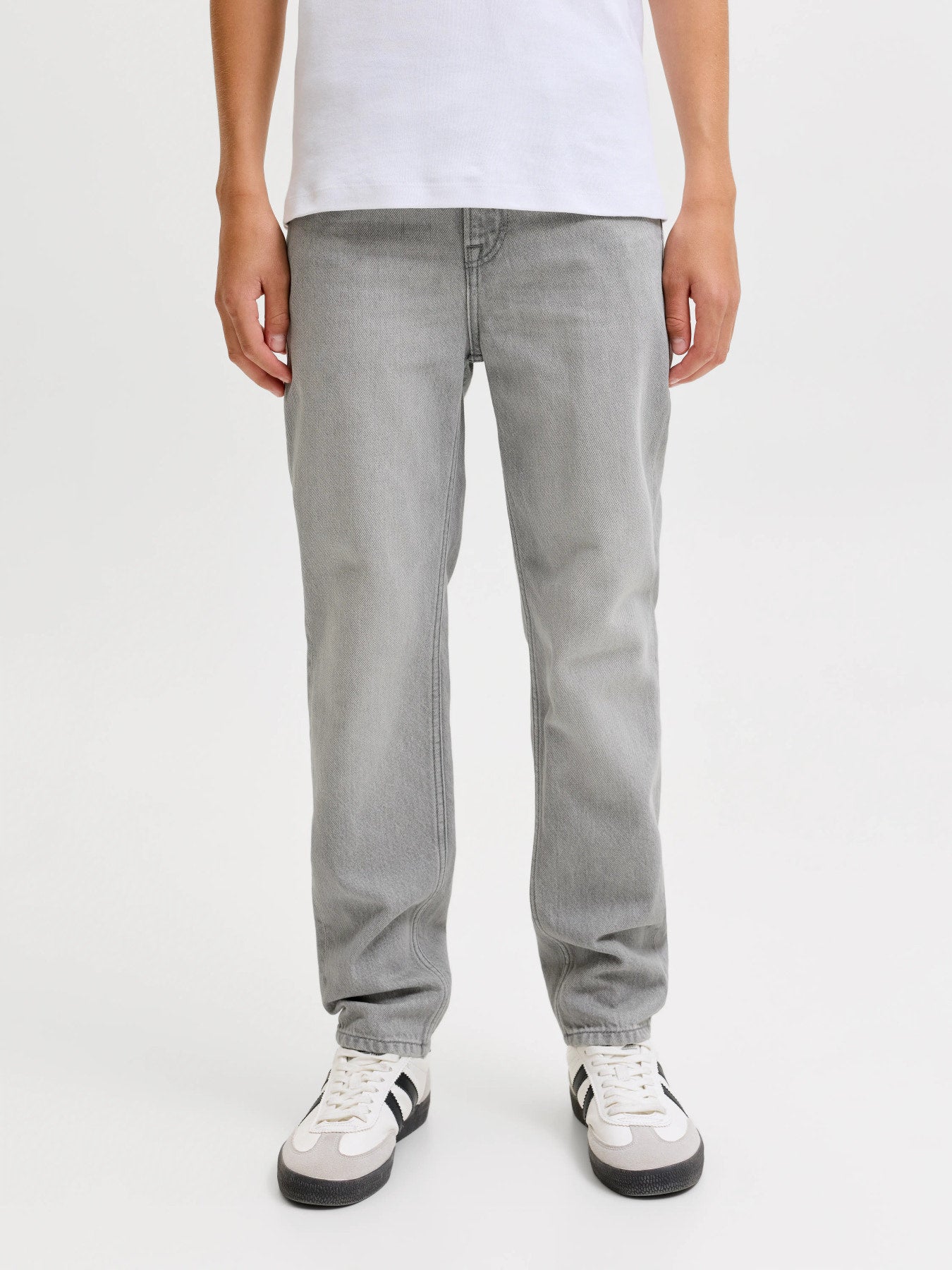 Jack & Jones Junior Clark Original Grå Jeans Till Barn Pojke