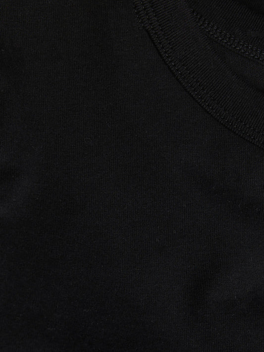 JJXX svart stretch t-shirt för ungdoms tjej i ekologisk bomull med rund hals och mjuk jerseykvalitet