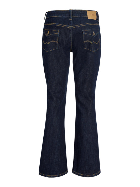 JJXX Texas Flared mörkblå jeans med låg midja tjej ungdom bakifrån – 12309383
