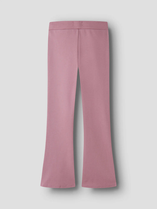 Name It Frikkali bootcutbyxa Lilas rosa detalj resårmidja för flicka kids