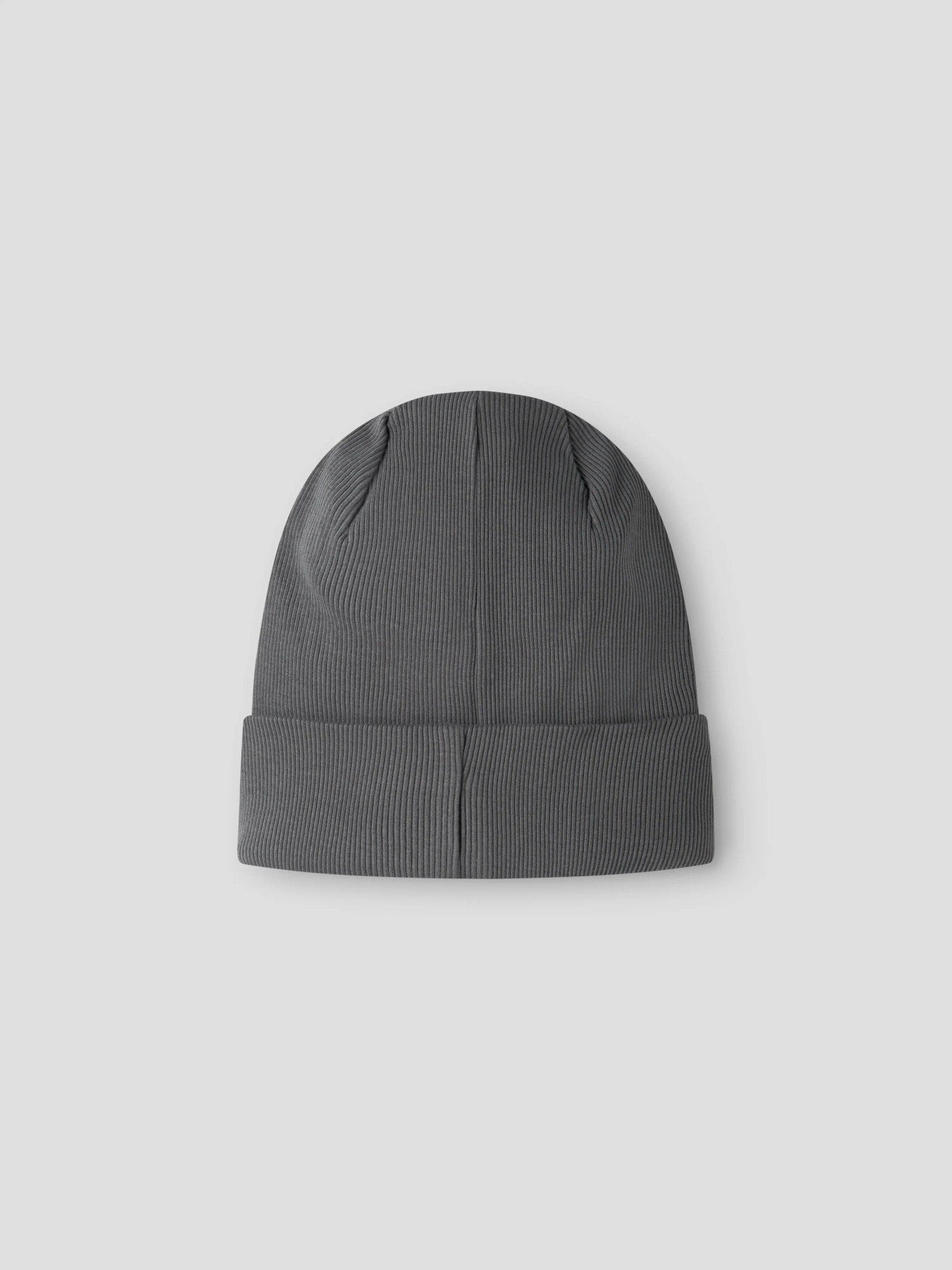 Name It Lamoe ribbad mörkgrå mössa baby unisex Poppy Seed – 13230187