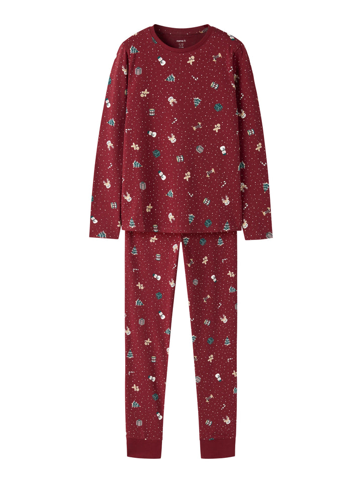 Tvådelad Ismas julpyjamas med matchande tröja och byxor