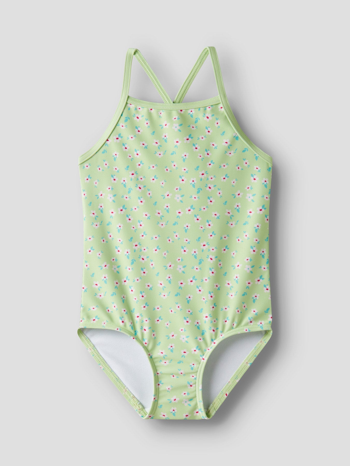 Små blommig söt grön baddräkt med korsade axelband till flicka. Badkläder från Name it, baddräkt mönstrad färgglad till flicka.
NMFZIZLA SWIMSUIT BOX TB
13251615