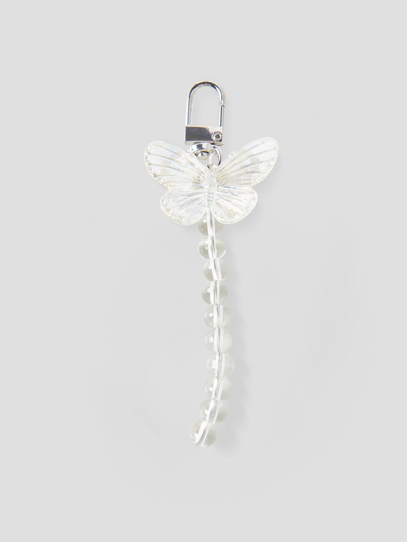 Vit fjäril och pärlor nyckelring, charms till väska eller till nycklar.
NKFFAMINA KEYHANGER
13254499