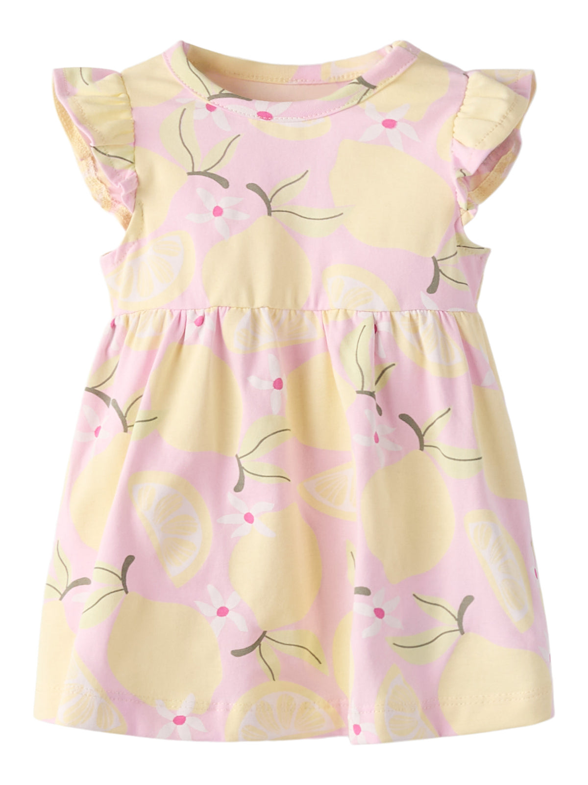 Rosa baby klänning till flicka. Söt kortärmad bebis klänning med gula citroner från Name it. Ekologiska baby kläder till flicka.
NBFFILUAZ DRESS BOX
13254735