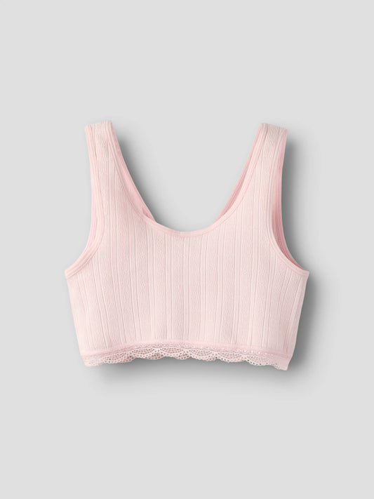 Rosa bh topp, kort linne som en bralette till flicka. Tjej topp till ungdom från LMT.
NLFHANNI BRALETTE
13254792