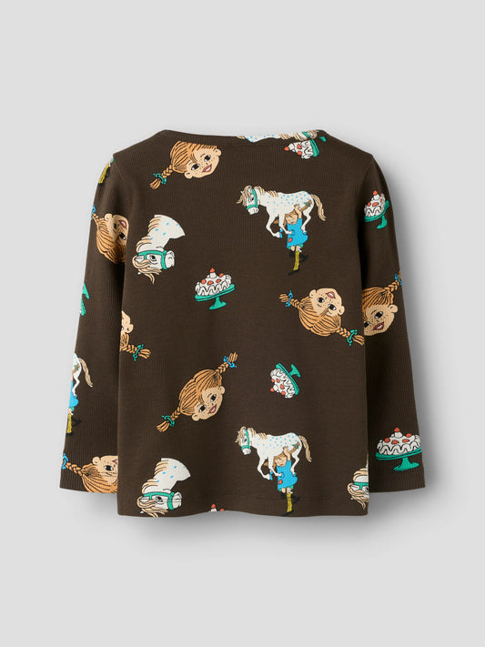 Brun Pippi tröja till flicka och pojke. Rolig lekfull långärmad t-shirt med Pippi Långstrump och Lilla Gubben. Söt tröja från Name it.
NMFSOCA PIPPI LS TOP SKY
13254863