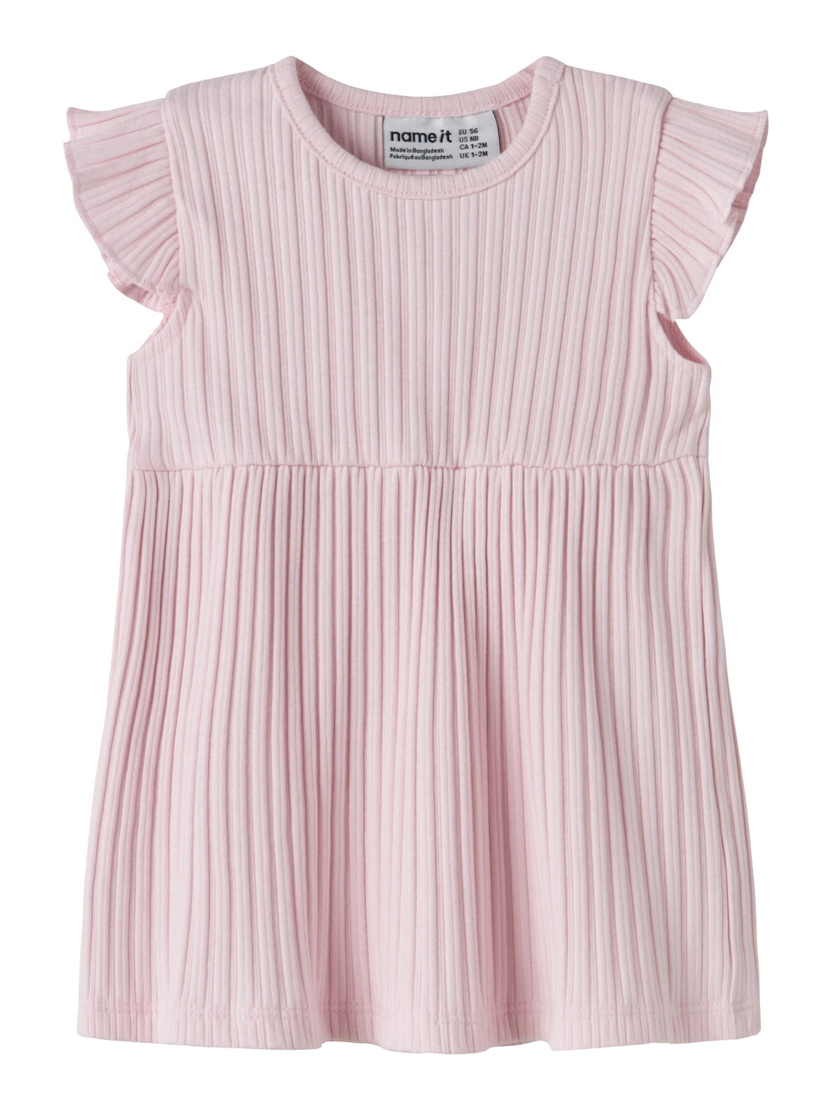 Ljus rosa ribbad baby klänning till flicka från Name it. Söt enfärgad bebis klänning till nyfödd flicka.
NBFHEIDY SS DRESS
13255800