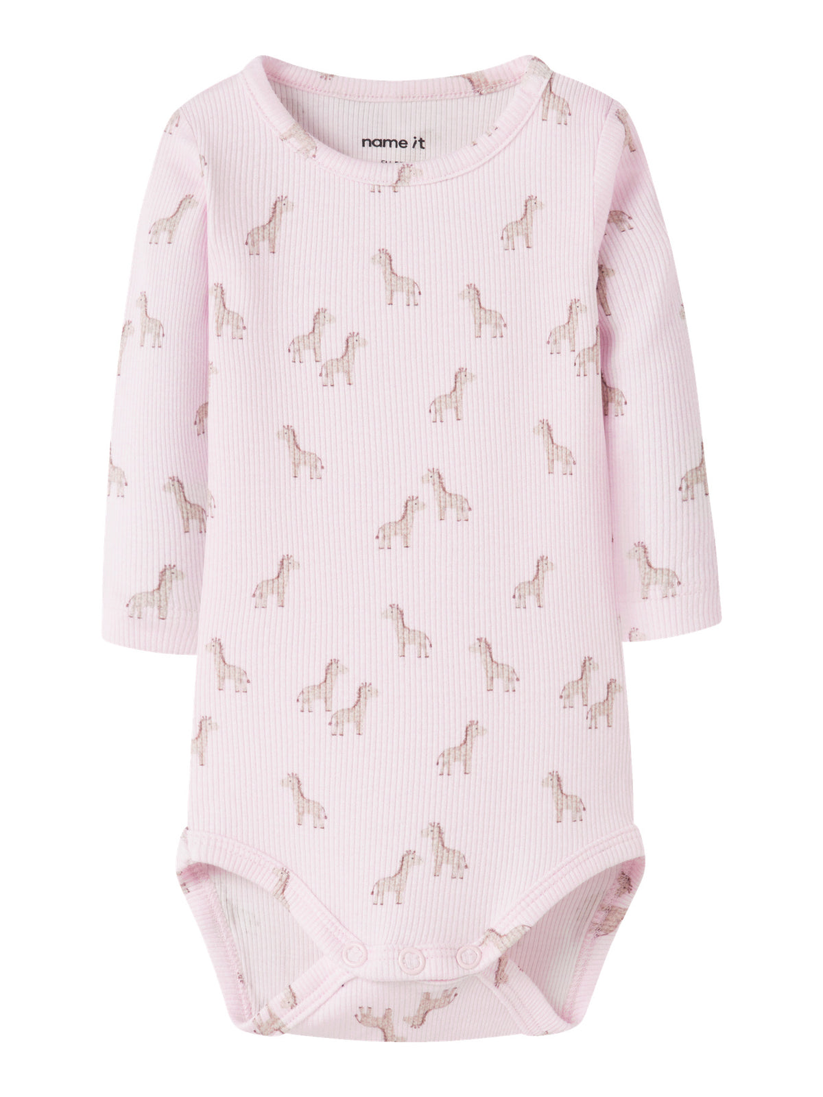 Långärmad baby body till nyfödd bebis flicka. Rosa bodysuit med söta giraffer till baby flicka. Ekologiska bebis kläder från Name it.
NBFHALENA LS BODY BOX
13255805
