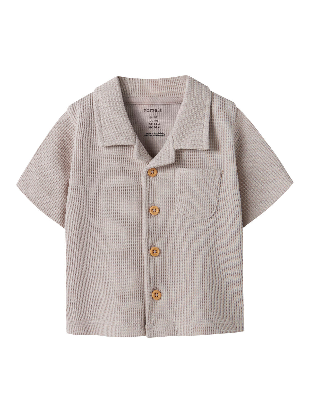 Beige baby skjorta i mjuk skön ekologisk bomull till bebis pojke. Kortärmad skjorta till nyfödd pojke från Name it.
NBMHUSK SS SHIRT
13255872