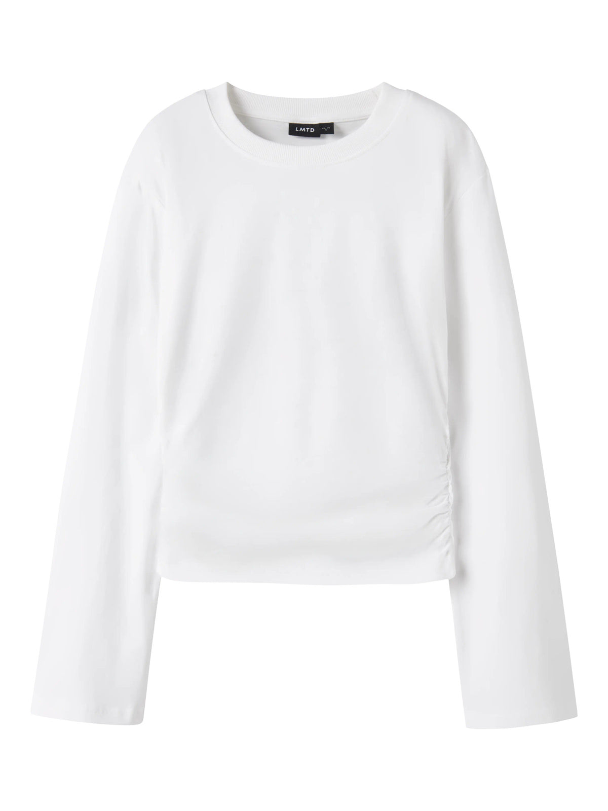 Kort topp med rynkade detaljer i sidorna, lite vidare ärm. Snygg vit långärmad tröja till ungdom tjej. Ekologiska barn och ungdomskläder till flicka från LMTD.
NLFNOVEGAT LS SHORT RUCHED TOP
13257594