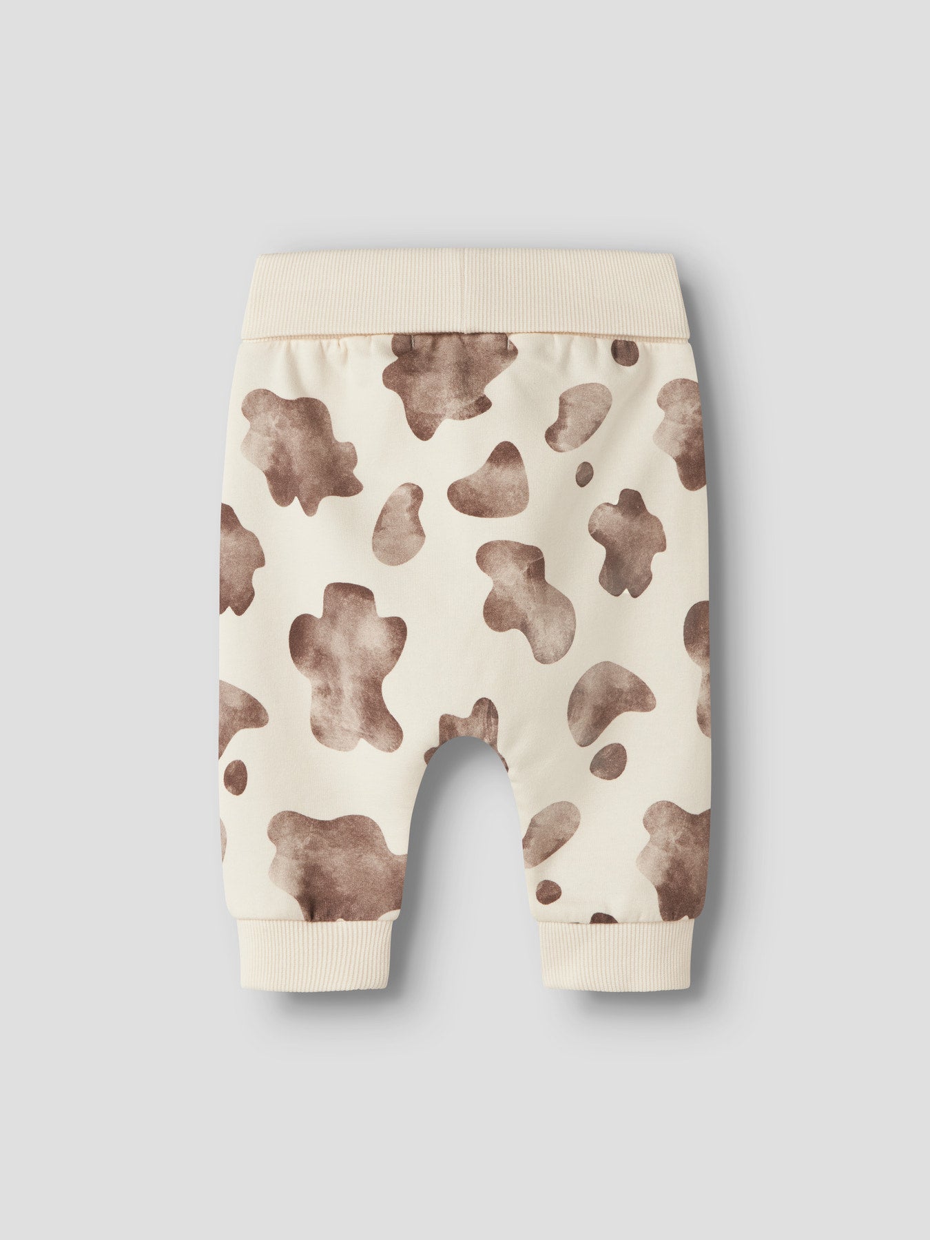 Name It Larry Sweatpants Med Kossmönster Antique White Till Baby Pojke