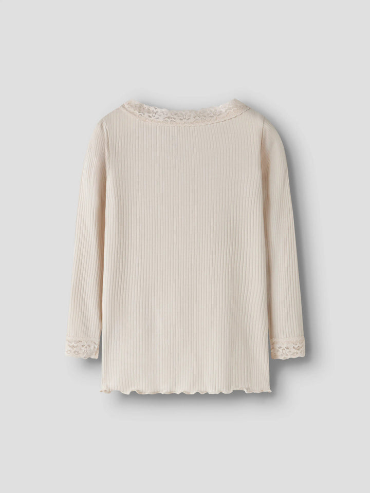 Riona långärmad topp mini flicka Birch