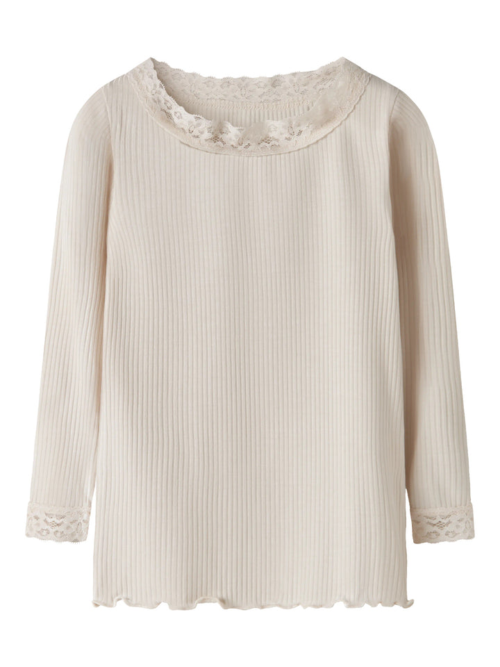 Riona långärmad topp mini flicka Birch