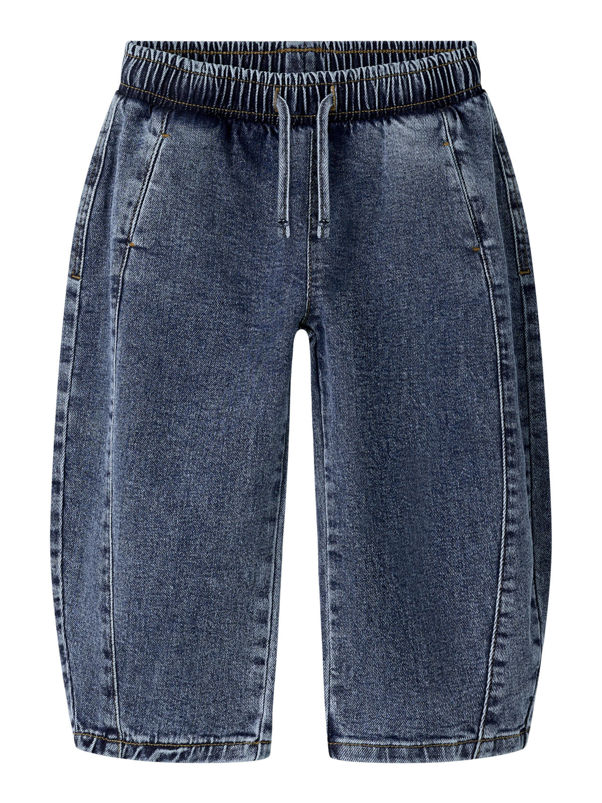 Blå barrel jeans med ledig passform för barn från Name It