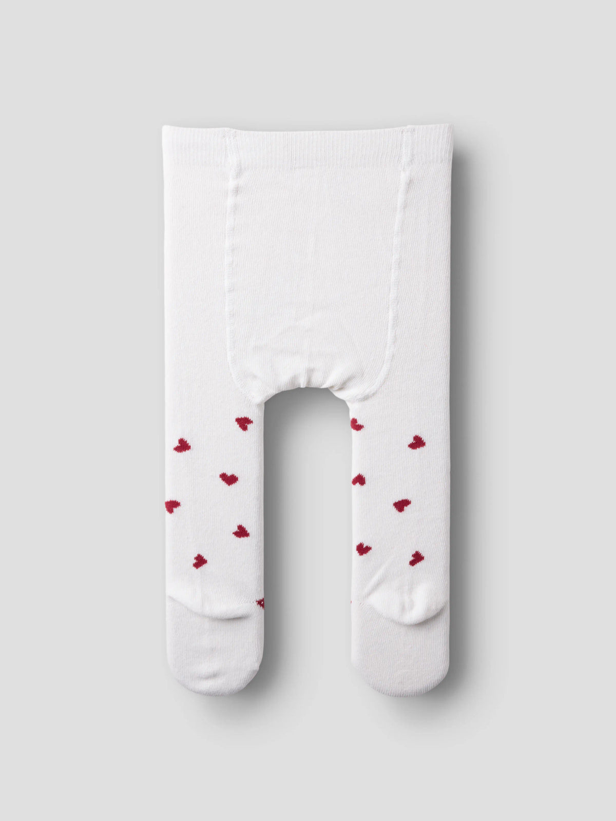 Name It Vichristmas julstrumpbyxor 2-pack babyflicka vita och röda med hjärtan
