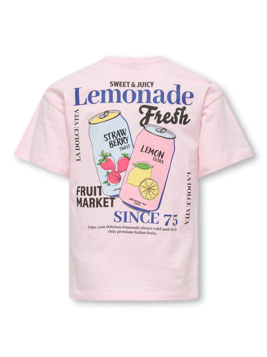 Kul t-shirt med backprint av lemonad citron till flicka. Tjej kortärmad topp i ekologisk bomull från Only Kids.
KOGCANA LIFE SS RLX PRINTED TOP JRS
15368763