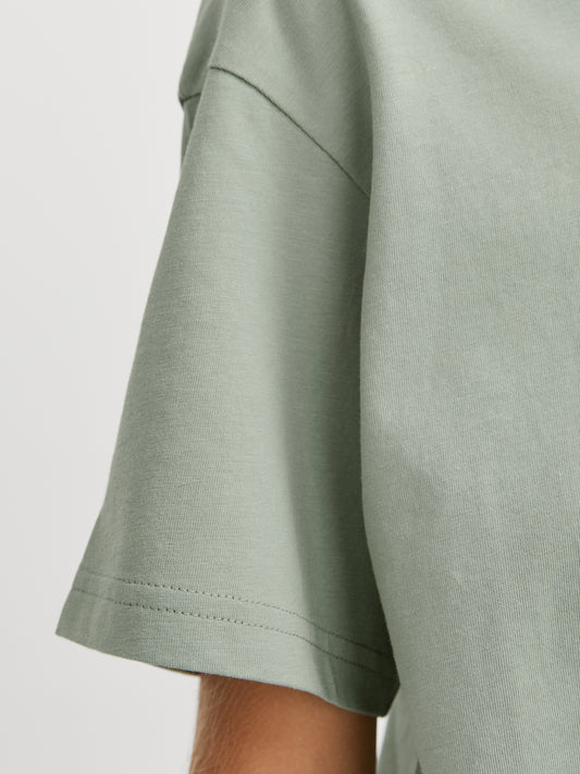Grön enfärgad t-shirt från Jack & Jones junior till ungdom kille. Tröja till pojke från Jackandjones i ekologisk bomull. Ekologiska barnkläder.
JJESTAR JJ TEE SS NOOS JNR
12237435
