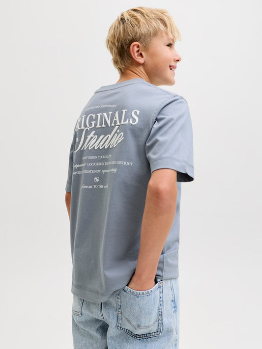 Ljus blå grå t-shirt från Jack & Jones till ungdom kille. Snygg stilren tröja med backprint till pojke, barn och ungdom.
JORNORREBRO TYPO TEE SS CREW NECK SN JNR
12284057