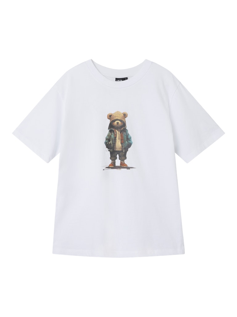 Vit t-shirt till kille från LMTD. Cool nalle tröja till ungdom och barn pojke.
NLMNAMSE SS L TOP
13244094