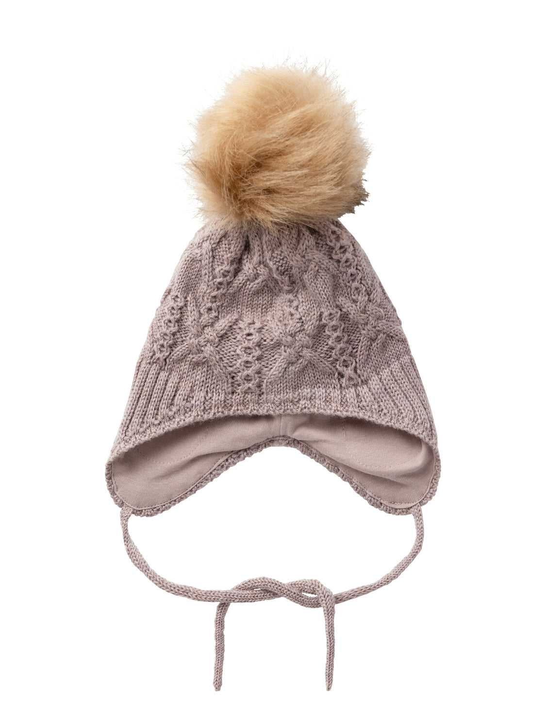 Söt, rosa gammaldags vinter mössa till flicka.
Produkttyp: Mössa
Stängning: Knytband
Extra detaljer: Avtagbar pom-pom
Fästlängd: 20
Foder : Bomullstyg, extra vindskyddande tyg insytt vi öronen