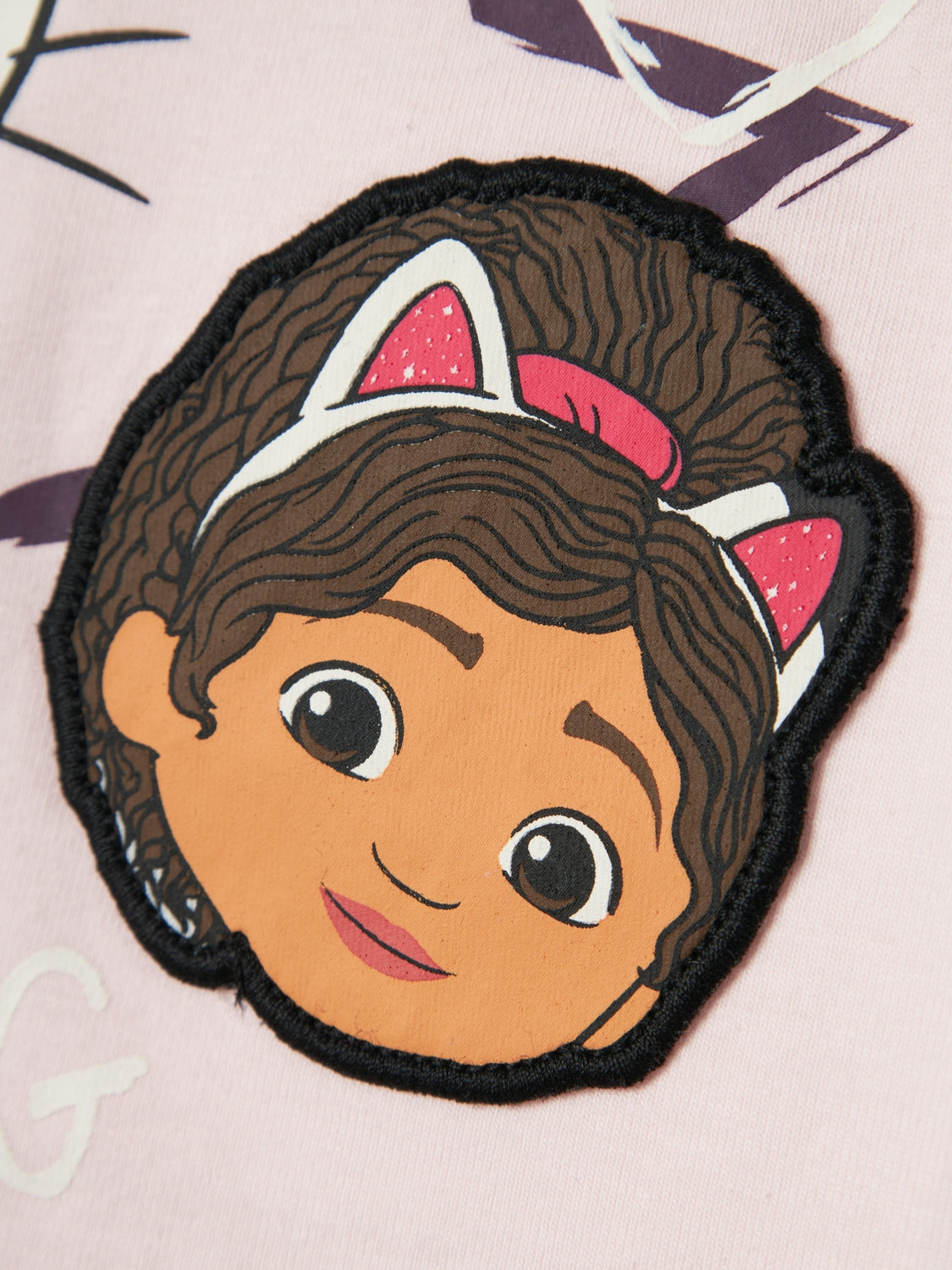 Långärmad topp med Gabby och hennes katt på.