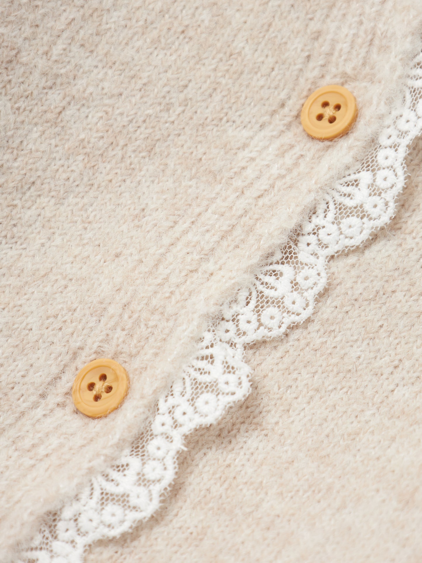 Söt stickad beige baby kofta med spets vid knapparna. Bebis kofta, cardigan NBFRIKIMMI till baby flicka, tjej.
NBFRIKIMMI LS KNIT CARD
13237555