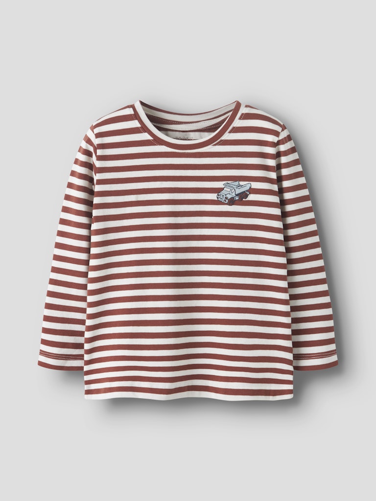 Brun randig tröja med lastbil till pojke.
NMMNITU LS TOP PB
13244926