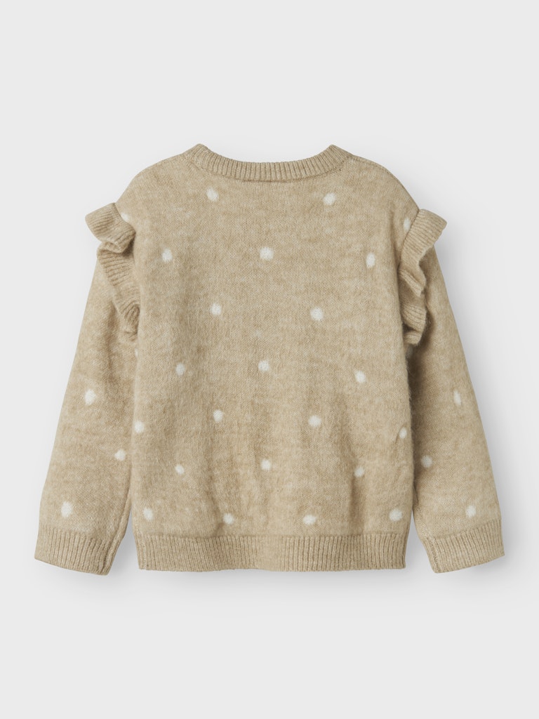 Beige hundtröja, stickad tröja med volanger till flicka. Barnkläder från Name it.
NMFNEDE LS KNIT
13246529
