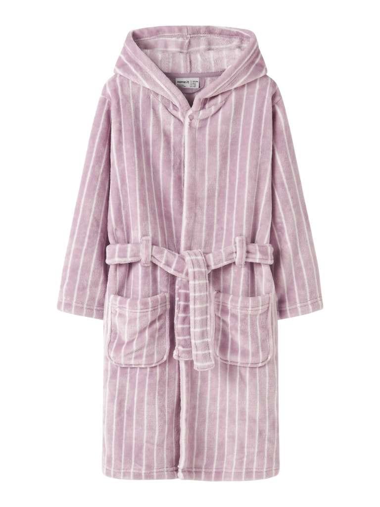 Randig Morgonrock Fleece