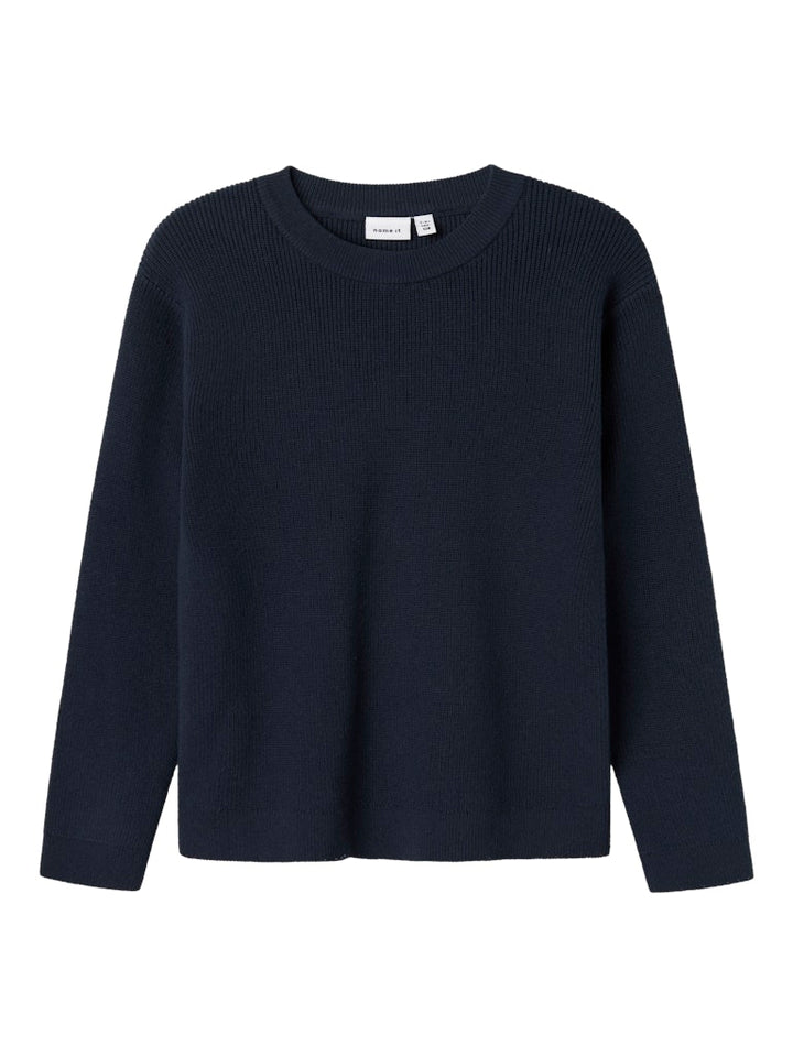 Klassiskt blå stickad o-neck tröja till pojke. Stickad pullover från Name it till kille, barn och ungdom.
NKMNESOLLE LS PULLOVER KNIT NOOS
13245038