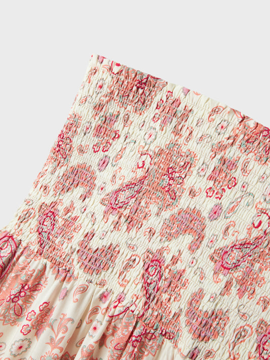 Rosa, vit blommig lång maxi kjol till tjej. Barn och ungdom kjol till flicka i skön sommar look och härlig vidd i ekovero från LMTD.
NLFSANDY MAXI SKIRT
13239326
