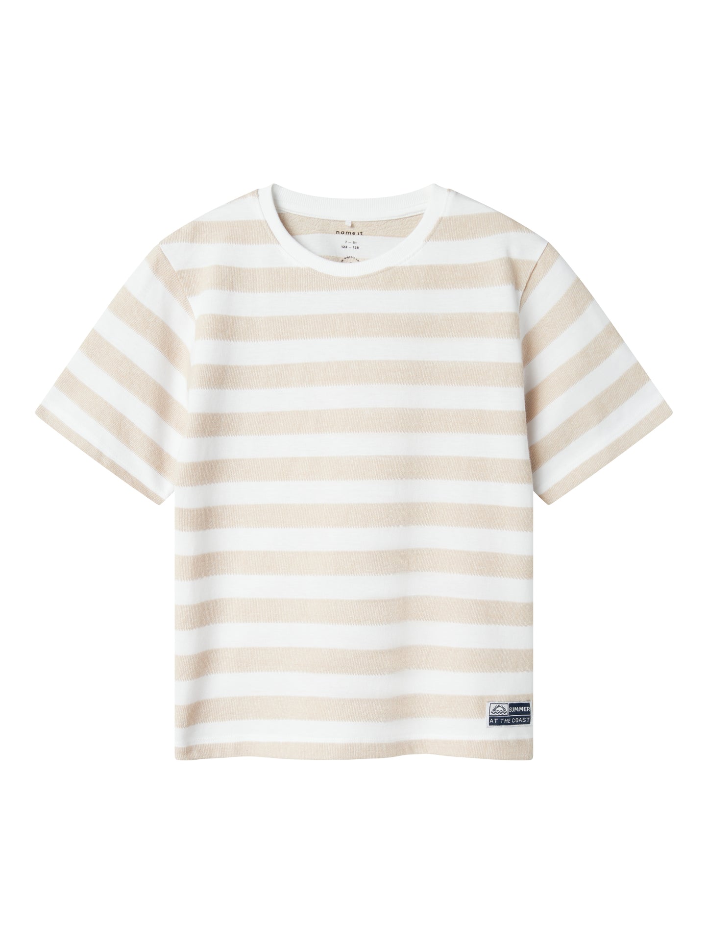 Vit och beige randig t-shirt till pojke. Kortärmad ekologisk t-shirt till kille från Name it.
NKMFERM SS NREG TOP
13241188