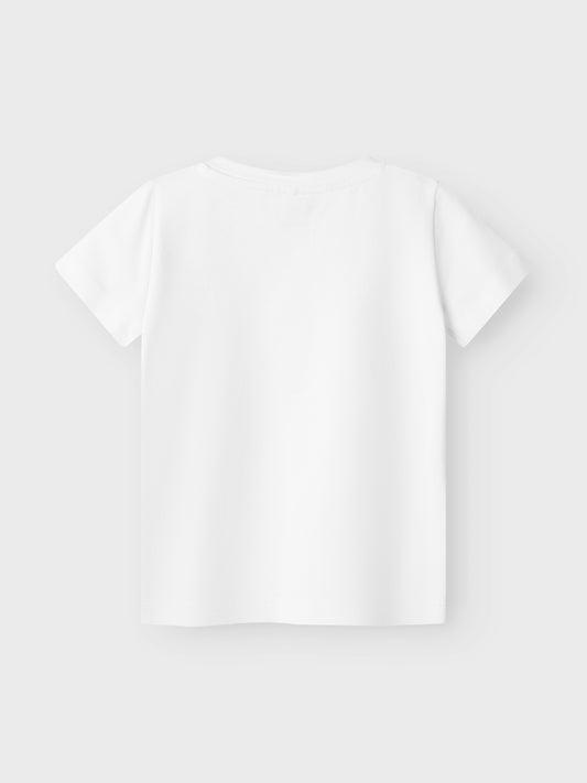 Vit kortärmad topp till flicka. Tjej t-shirt helvit i ekologisk bomull.
NMFVIBBI SS TOP NOOS
13240375