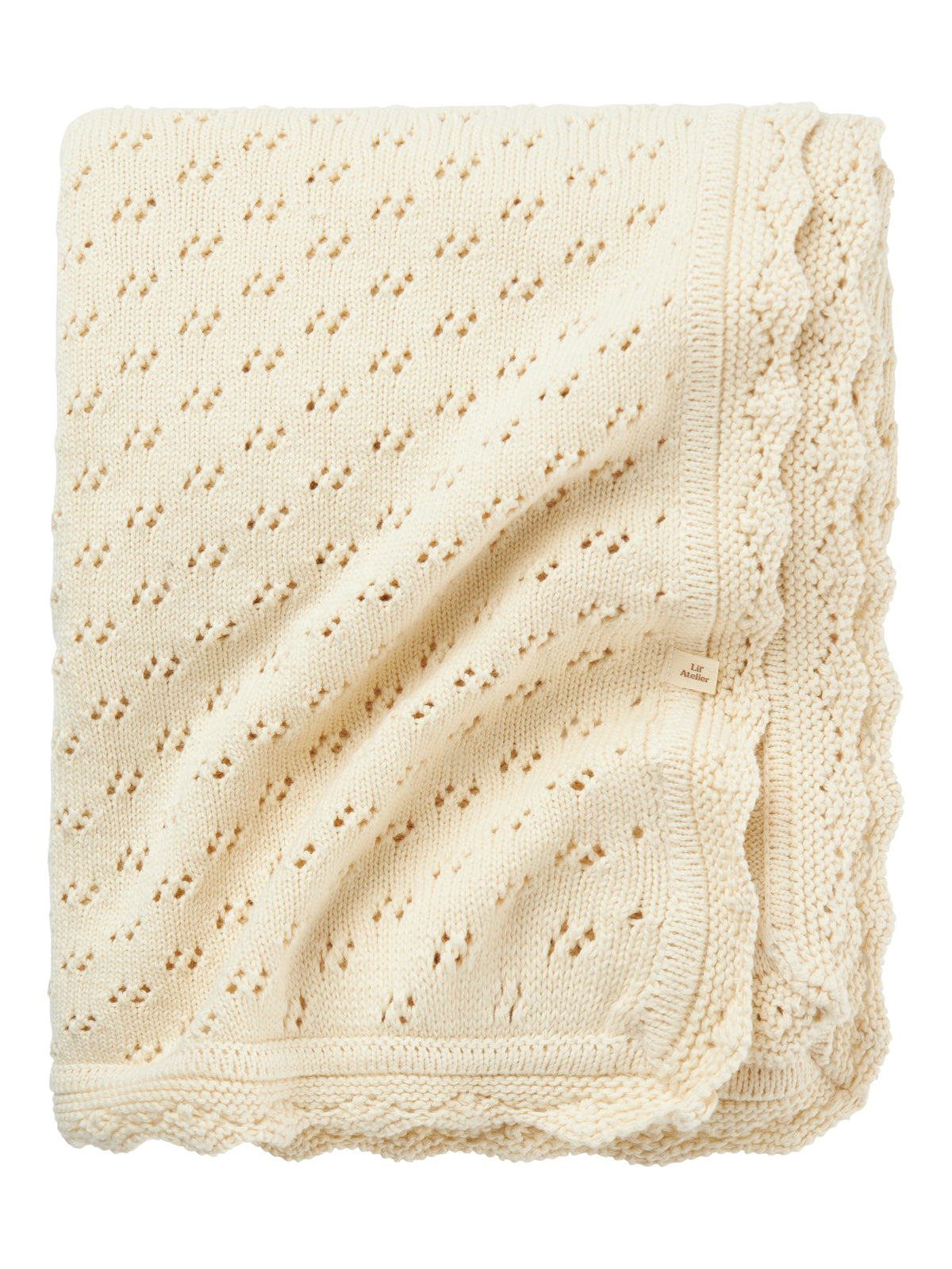 Vacker vit, beige stickad baby filt som passar både flicka och pojke. Ekologiska babysaker perfekta för present till dop och födelse från Name it.
NBNNILIO KNIT BLANKET LIL
13241314