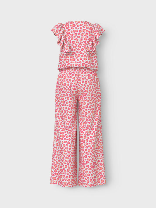 Rosa leopard mönstrad jumpsuit till flicka. Byxdress tjej i återvunnen polyester från Name it.
NKFVINAYA 7/8 JUMPSUIT
13215890