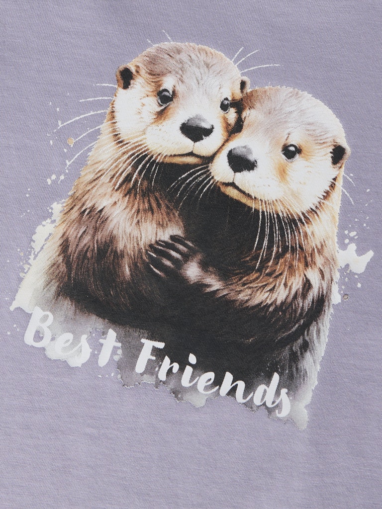 Lila långärmad t-shirt med Best friends kramande djur till flicka. Söt Lila tröja till flicka från Name it.
NMFVOTEA LS NREG TOP
13238407