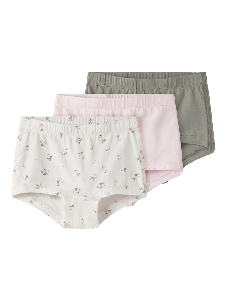 Söt, gullig 3 pack trosor till flicka. Rosa, vita och grå Tjej trosor i ekologisk bomull från Nameit.
NMFTIGHTS 3P JET STREAM FLOWER NOOS
13250845
