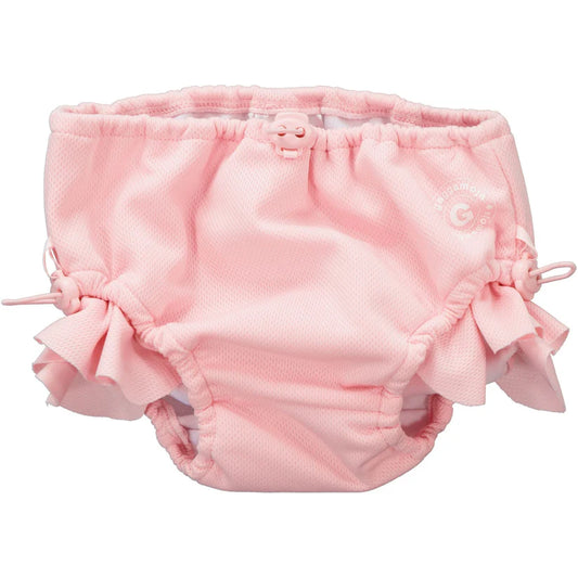Rosa blöj bad byxa till bebis flicka. Badbyxor till babysim blöjbadbyxa från Geggamoja.
