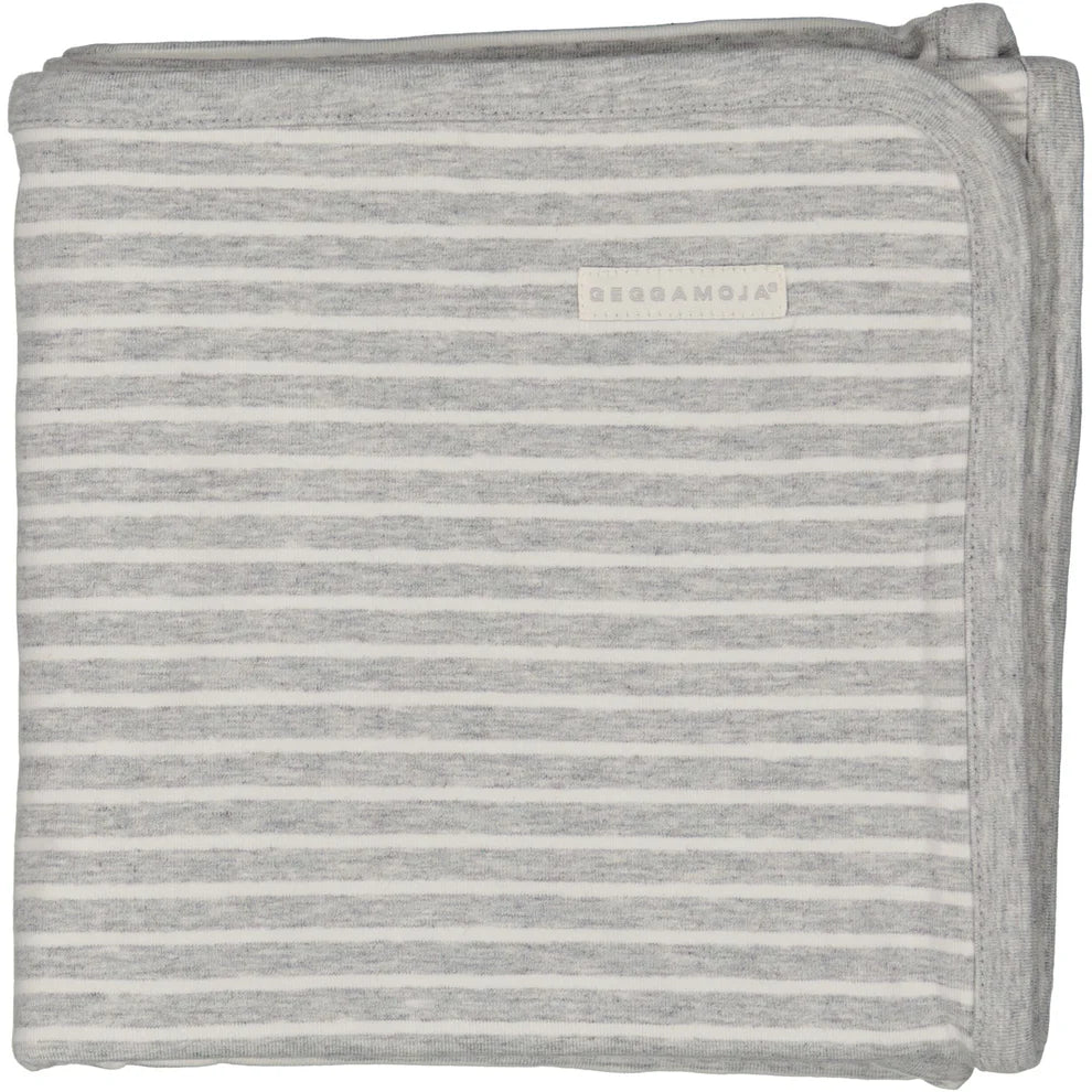 Babyfilt Bambu Classic grå/vit