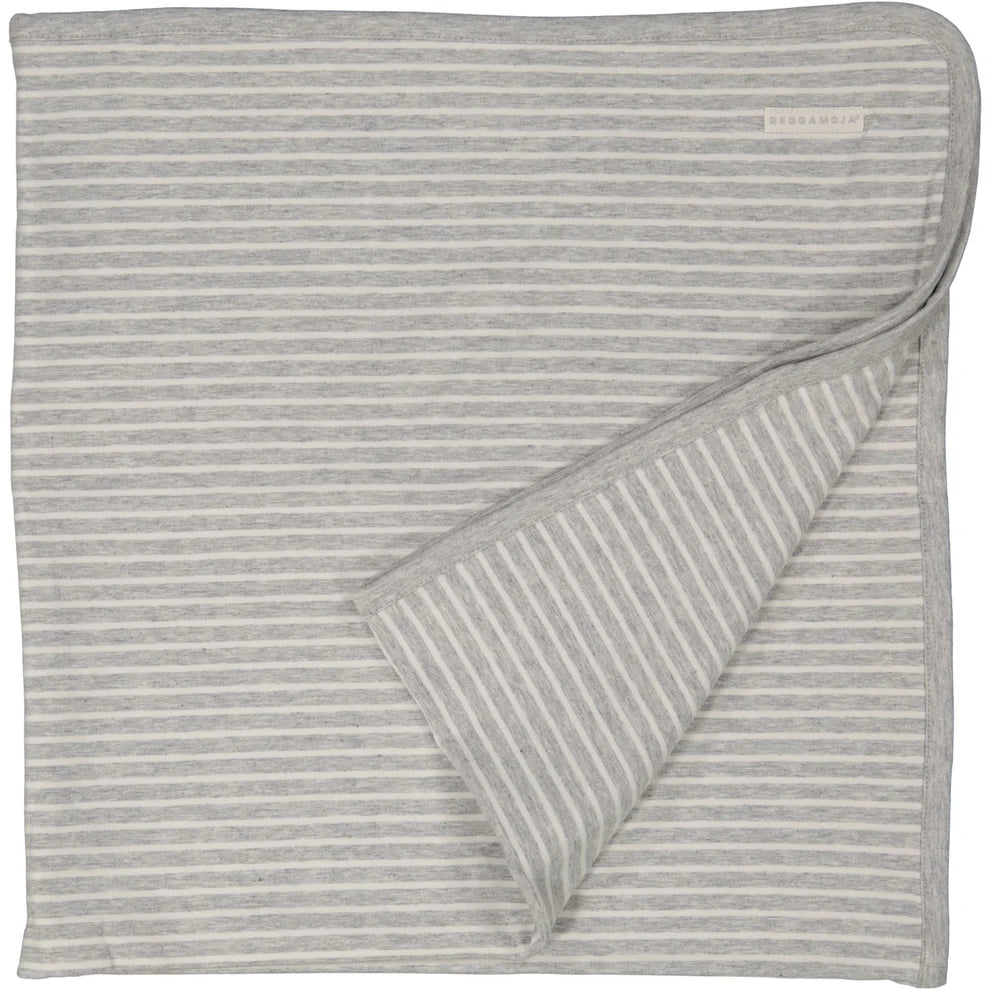 Babyfilt Bambu Classic grå/vit