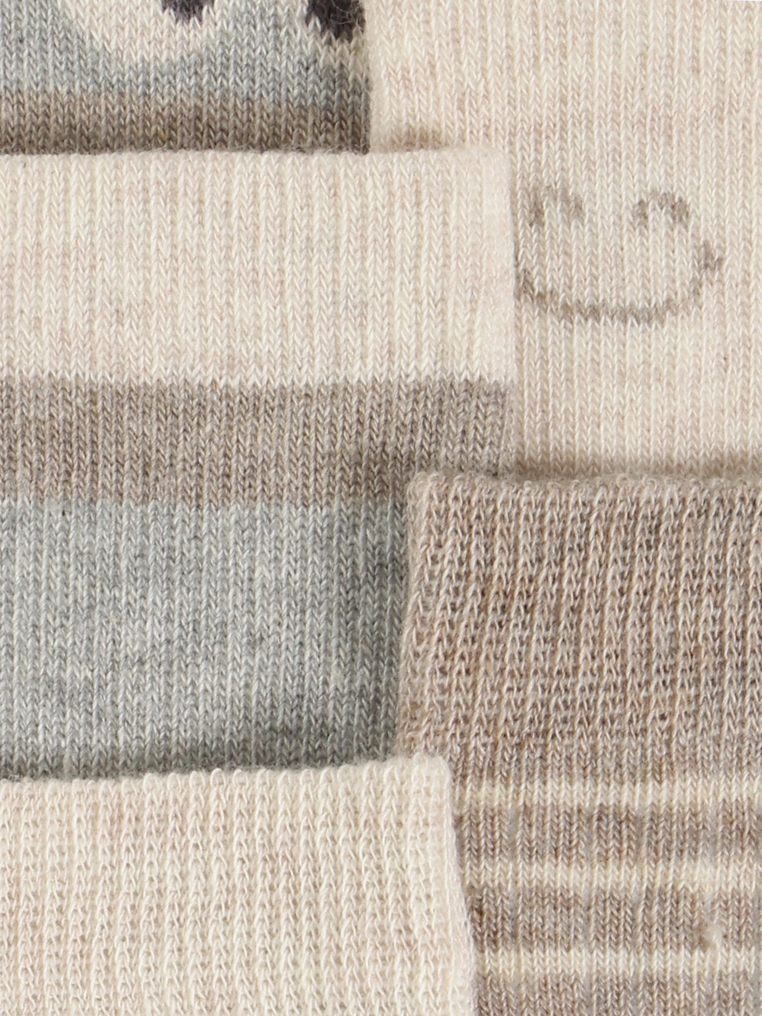 Beige och grå flerpack barn strumpor till pojke och flicka. Unisex 5 pack strumpor från Minymo
Socks w. Pattern (5-pack)
6022 - 130 - Light Grey Melange