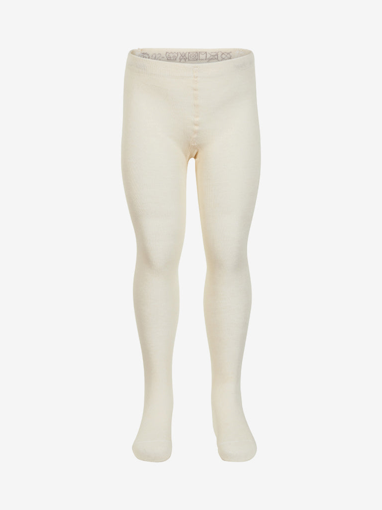 Naturvit strumpbyxor till flicka från Minymo Stylenr 5082