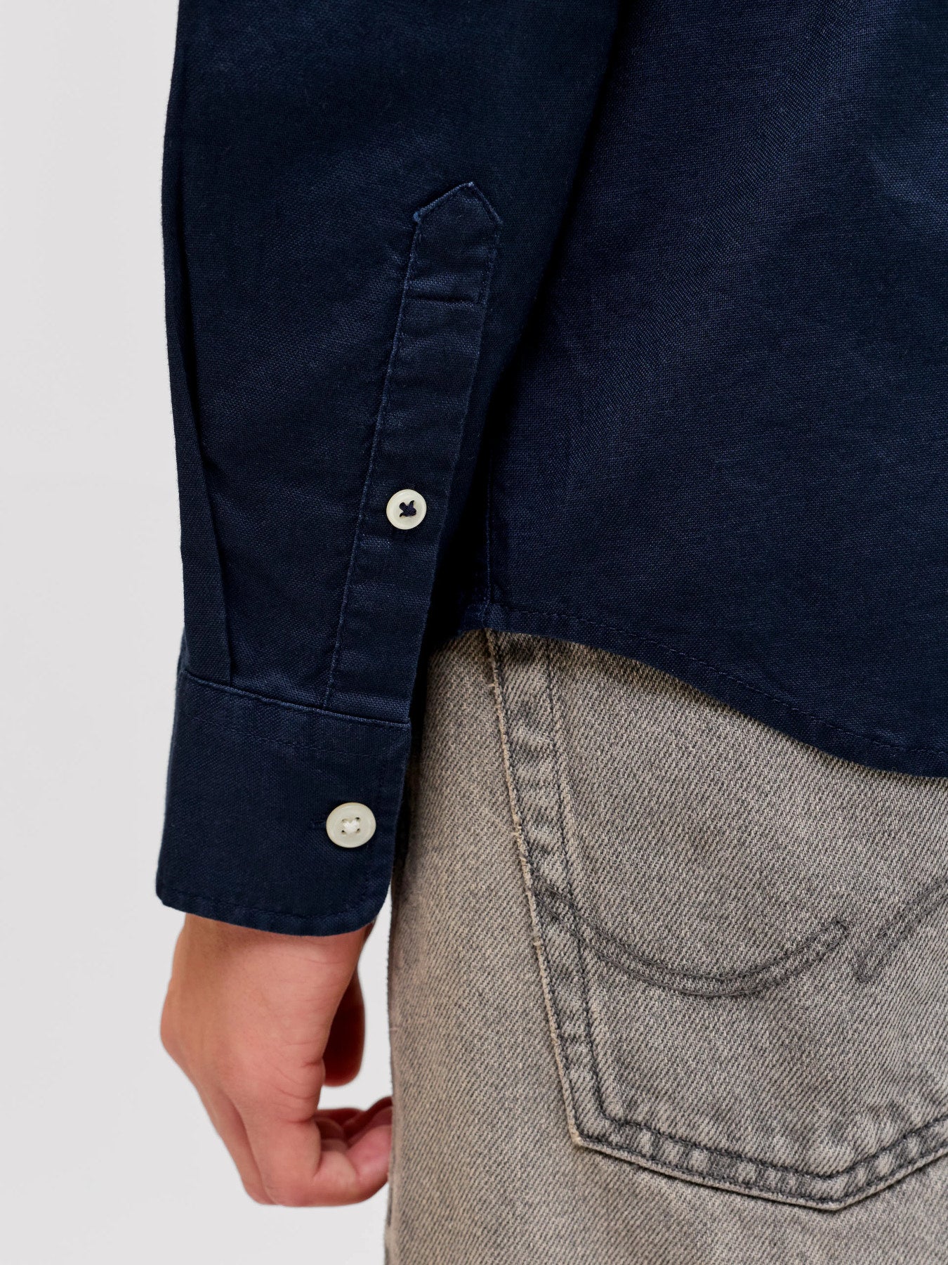 Jack & Jones Junior Oxford mörkblå skjorta pojke ungdom – 12183229