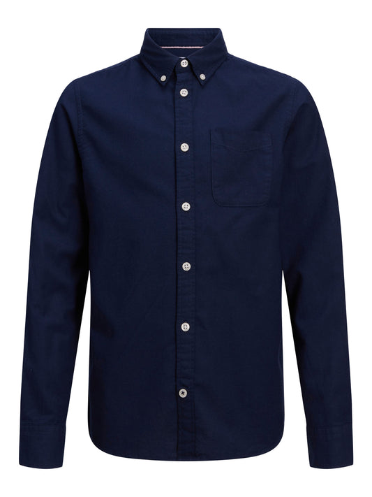 Jack & Jones Junior Oxford mörkblå skjorta pojke ungdom – 12183229