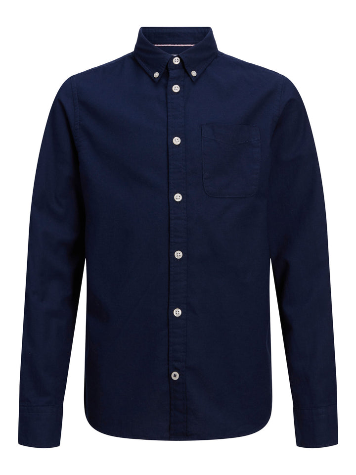 Jack & Jones Junior Oxford mörkblå skjorta pojke ungdom – 12183229