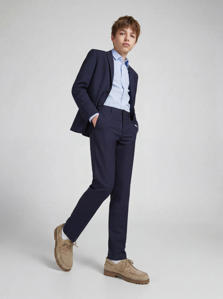 Jack & Jones Junior Solar mörkblå kostymbyxa pojke ungdom – 12203547
